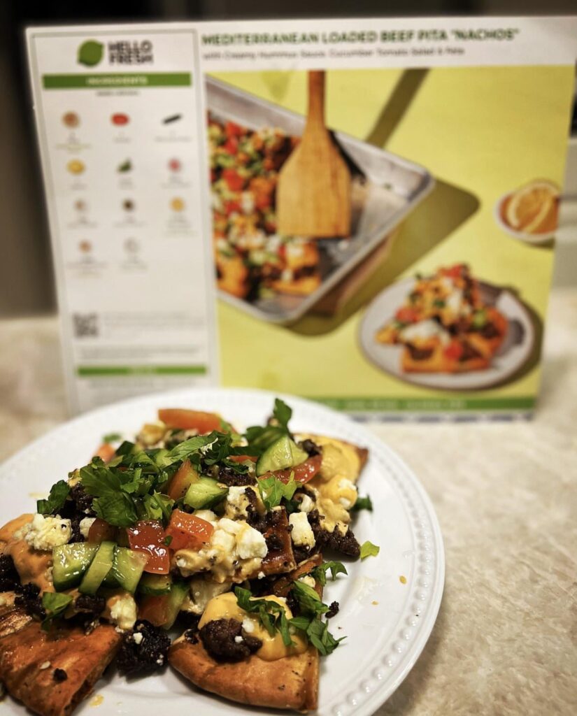 Mediterranean Loaded Beef Pita “Nachos” - 100000/10. Amazing.