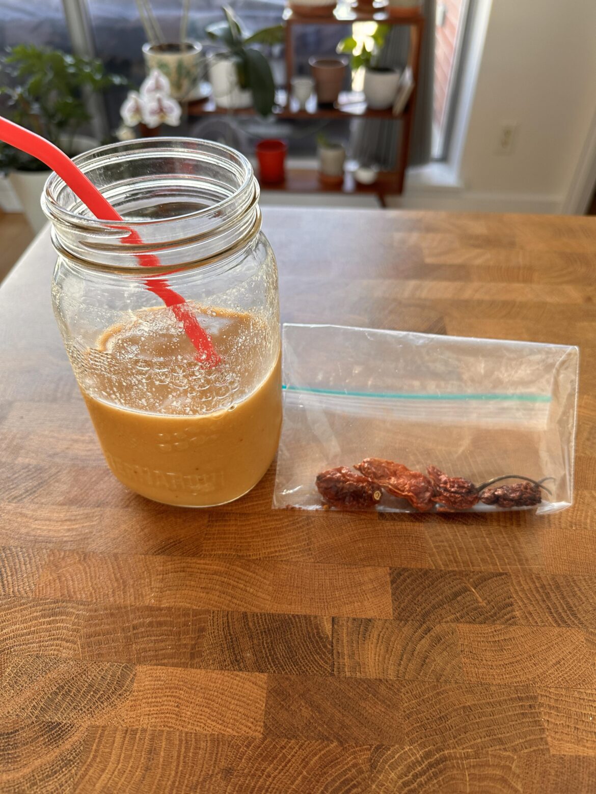 Added half a Ghost Pepper to my morning smoothie today. Perfect amount of heat without the pepper flavour