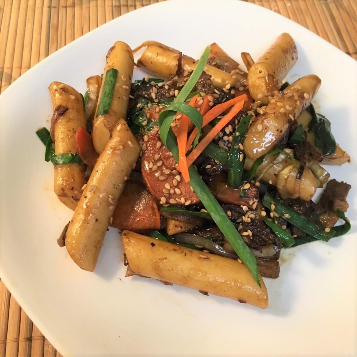 Gungjung Tteokbokki (I think I like the spicier one better....)