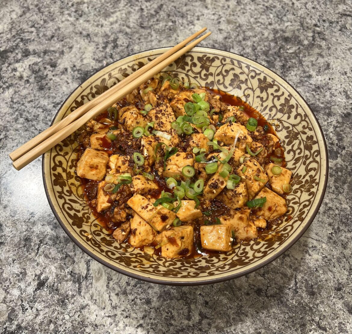Kenji’s Mapo Tofu (except with ground pork because it’s what was thawed)