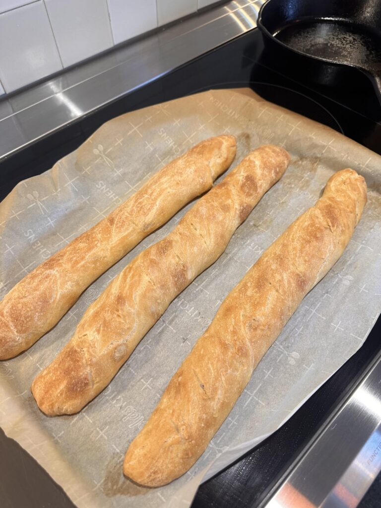 First attempt at baguettes!