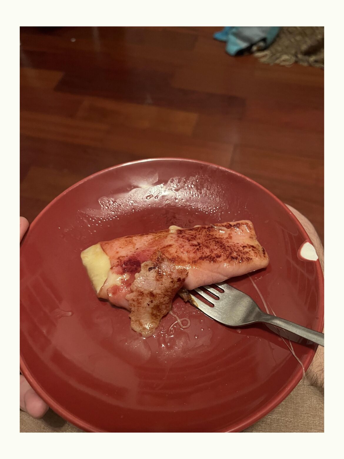 Ham and cheese roll-up