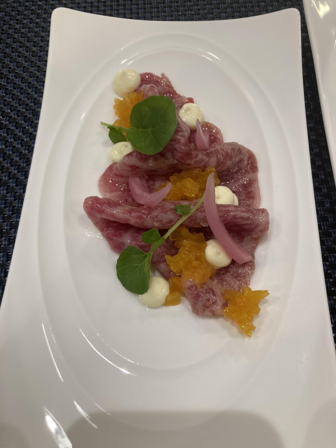 Waygu Carpaccio // Horseradish, Golden Beet, Pickled Red Onion