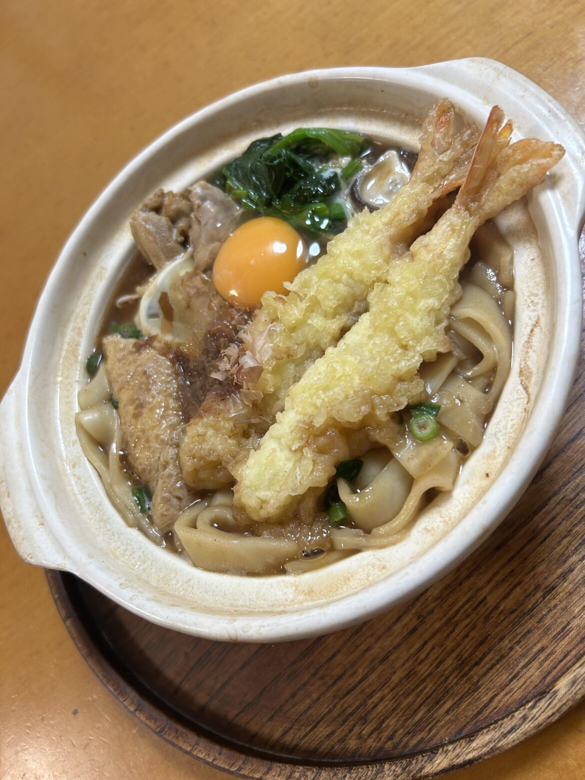 Home made Kishimen inspired by popular misonokomi udon shop “Makotoya” in Nagoya city