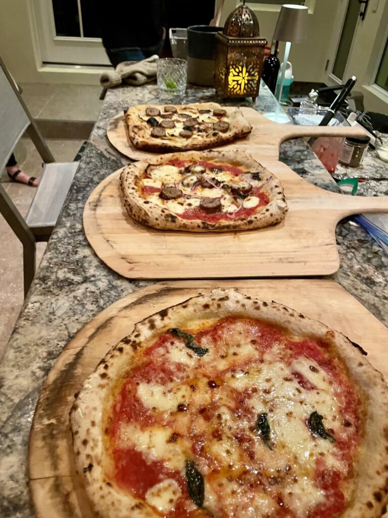 Pizza Night. 4 Neapolitan & 1 Detroit- showing on the 4 Neapolitan here
