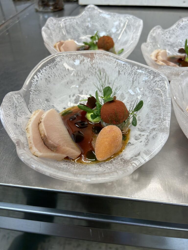 Hamachi, sambai, avocado, chili