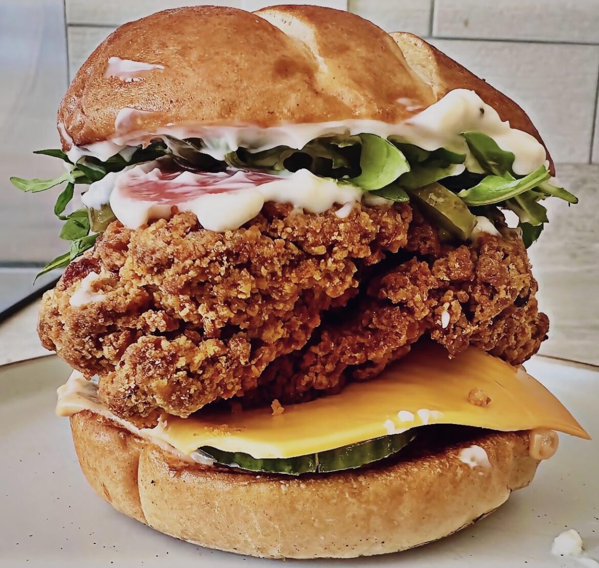 Another smich that I made recently. Does it get much better than fried chicken? 😮‍💨