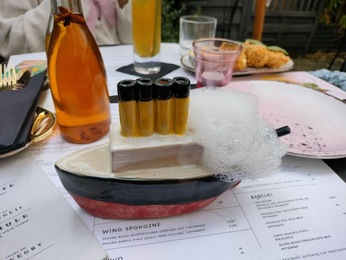 My cocktail was served in a ship