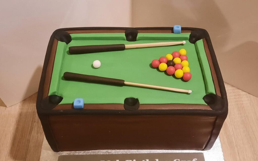 Pool Table Cake