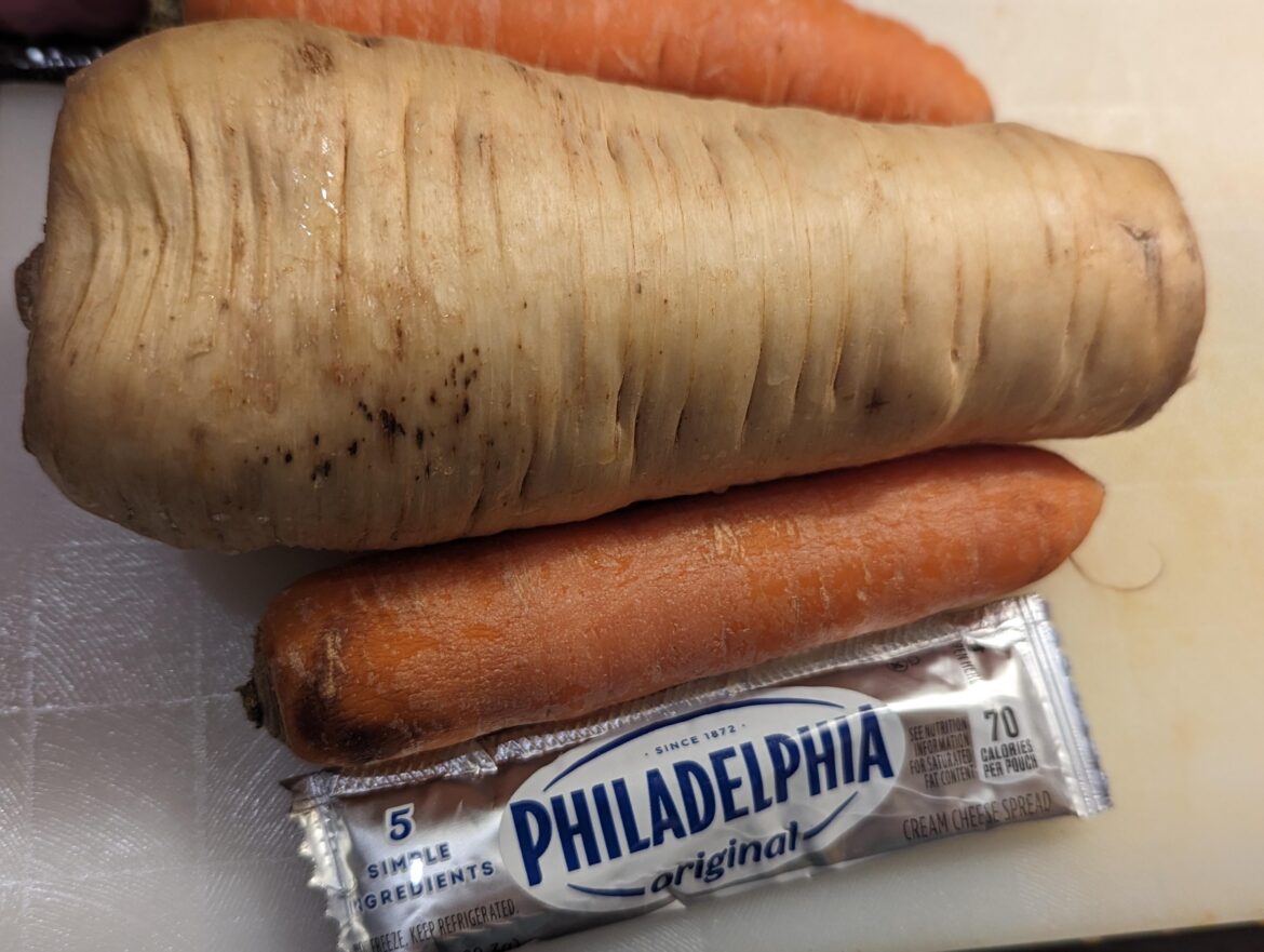 This tiny, err, average sized parsnip