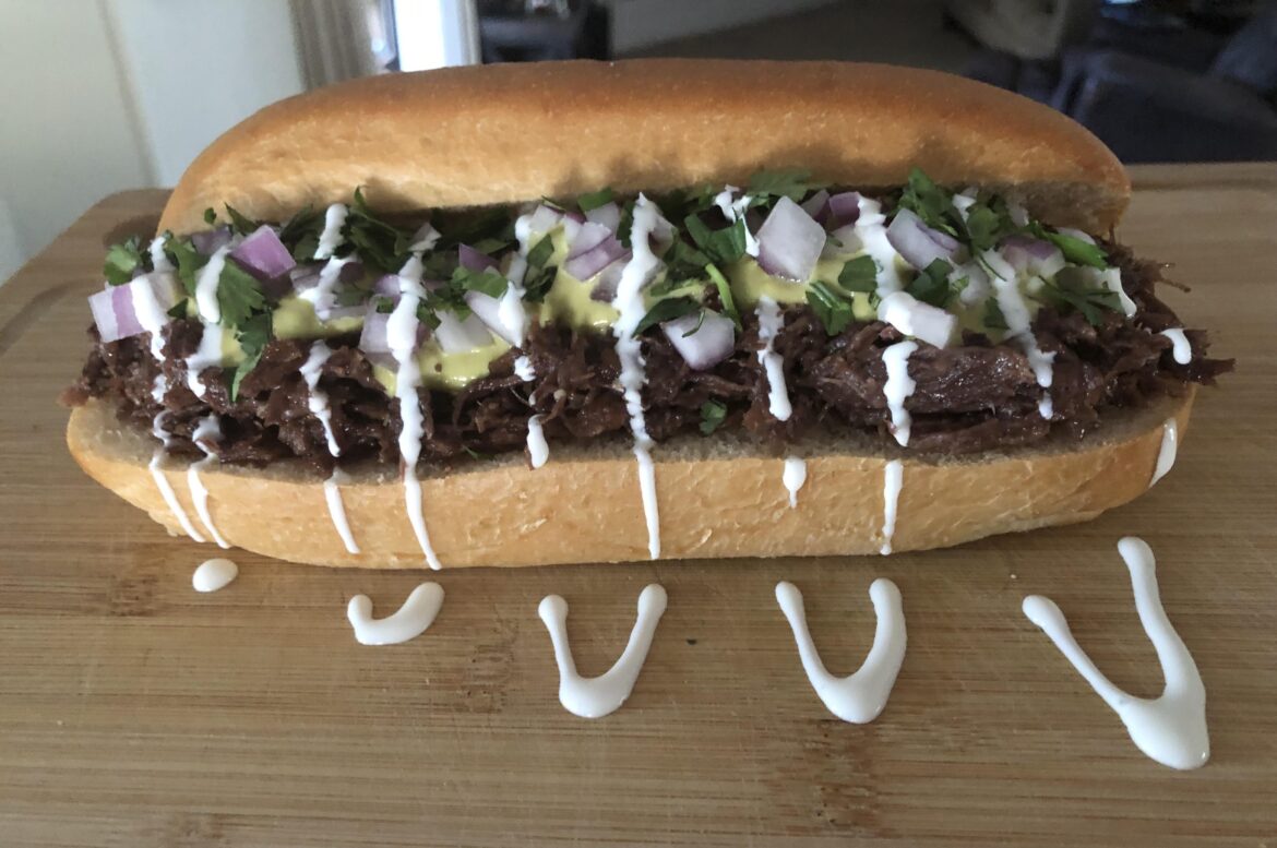 [homemade] Beef cheeks, serrano/jalapeño salsa, onions, cilantro, crema