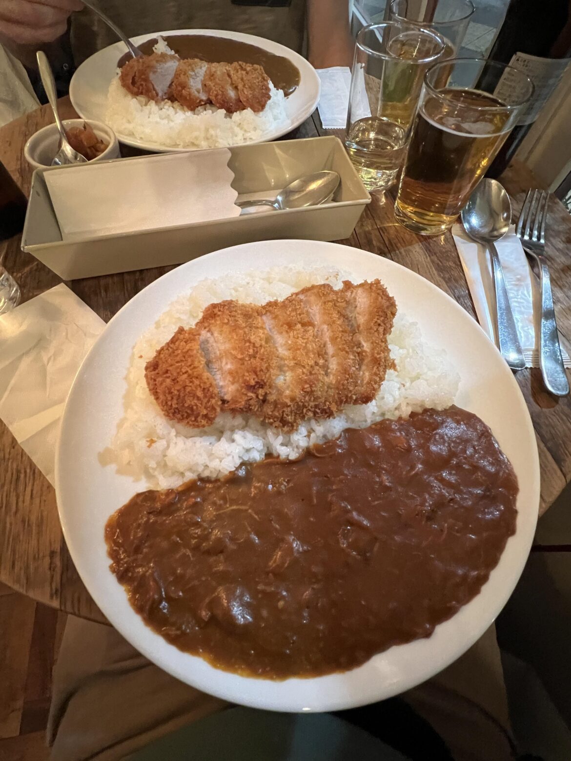 Spicy tonkatsu curry