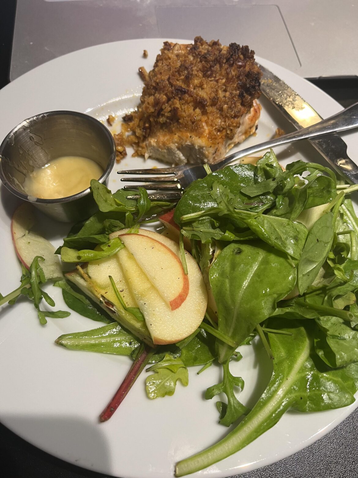 2-28-24: Pecan Crusted Chicken (ft. bite out of chicken 😂)