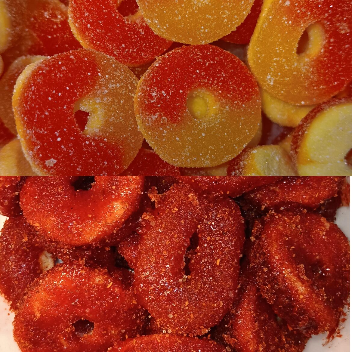 Spicy peach rings