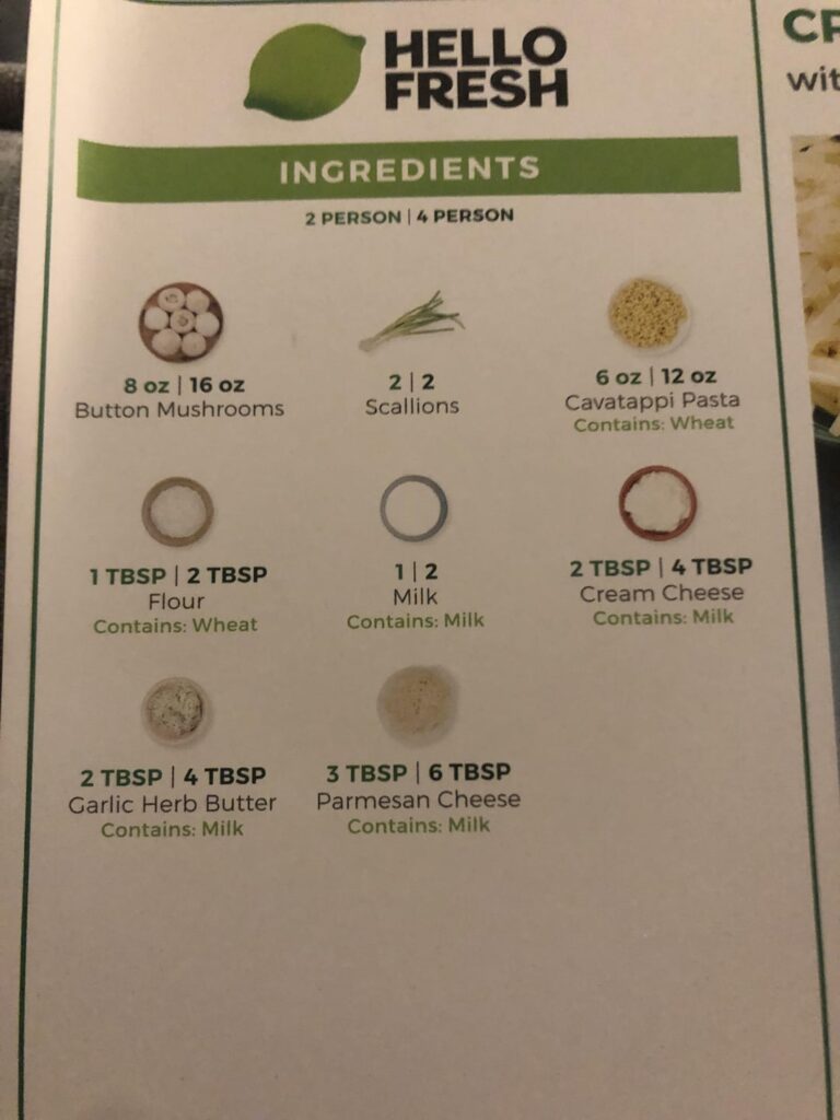 HF let me make my OWN cream sauce!