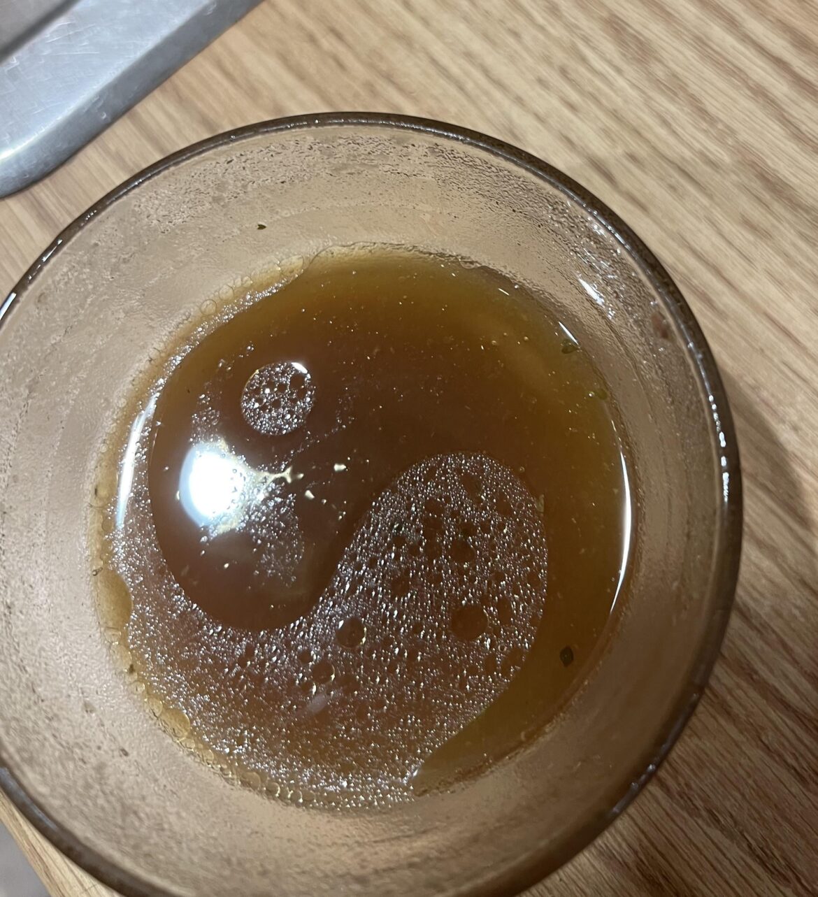 I think my homemade stock is telling me I need to find the balance in life.