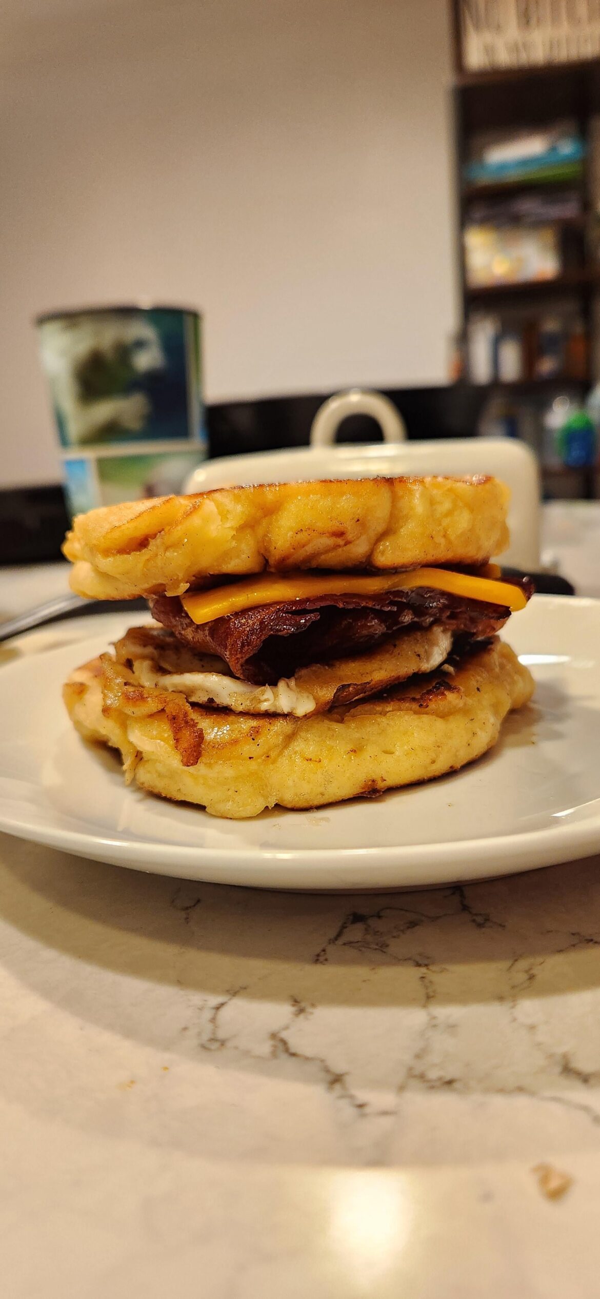 Most important meal of the day. Sourdough pancake mcgriddle