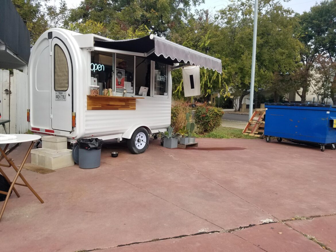 The Minimalsit Coffee Trailer in San Antonio Texas is a great place for a Coffee.