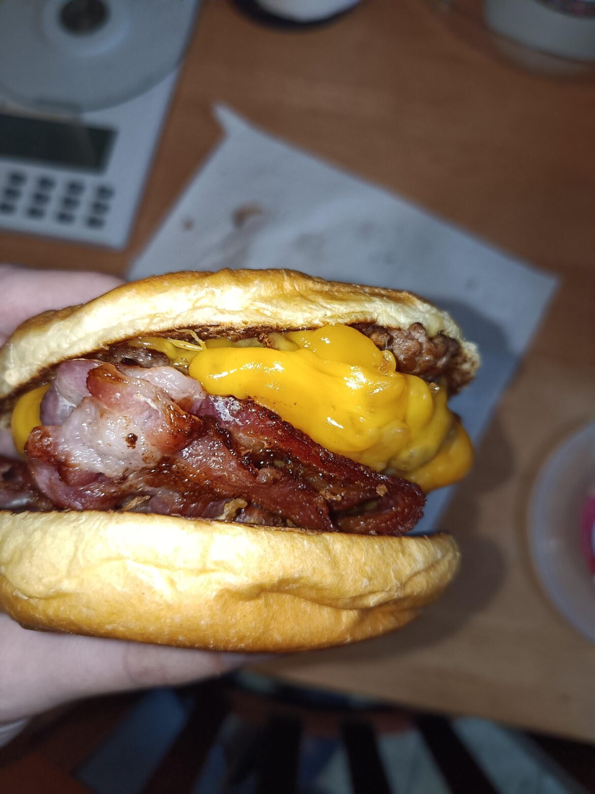 Double cheese bacon