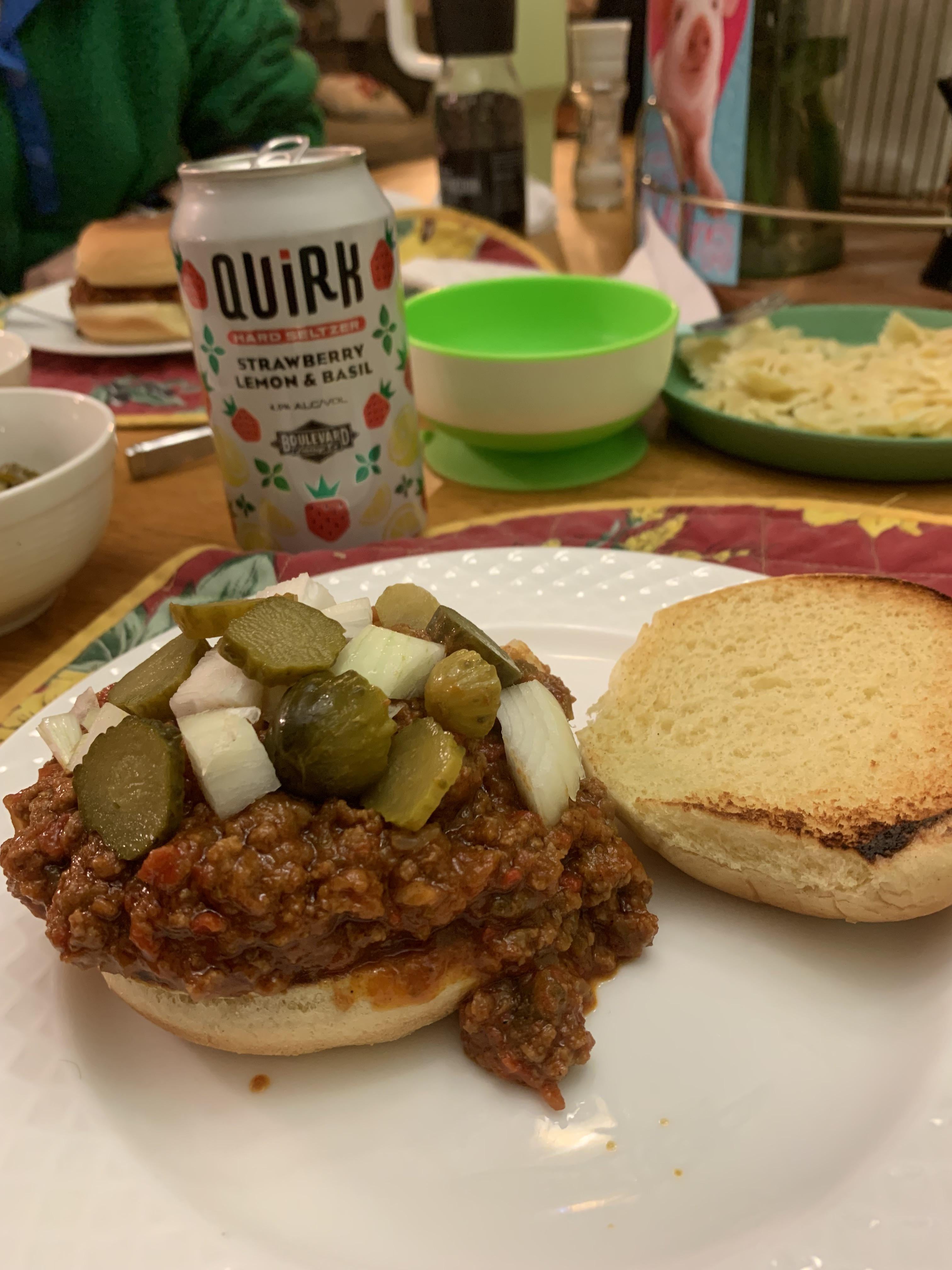 Drank all the random seltzers and made Matty Matheson's sloppy joes
