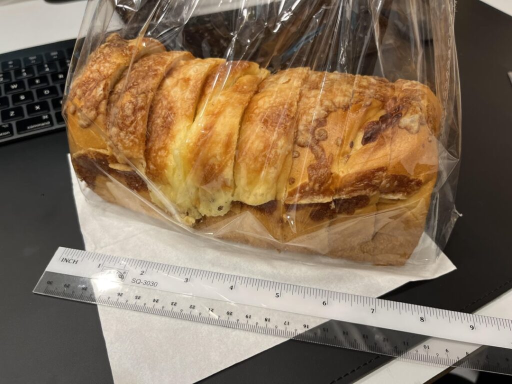 A slice of cheese loaf?