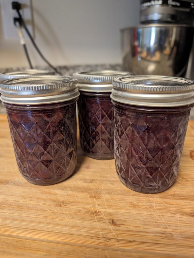 Canned for the first time last night since moving to the city. My jars have this odd coating on them and feel weird to the touch. What does this mean about my water? Thanks!