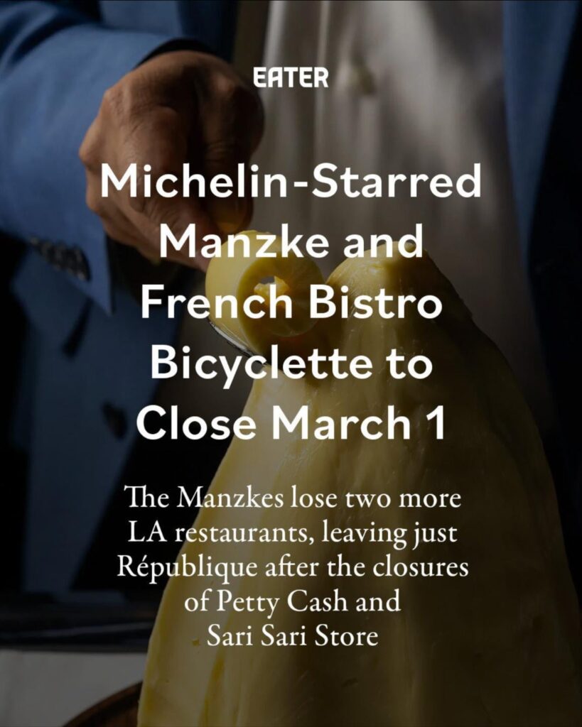 Manzke and Bicyclette Closing