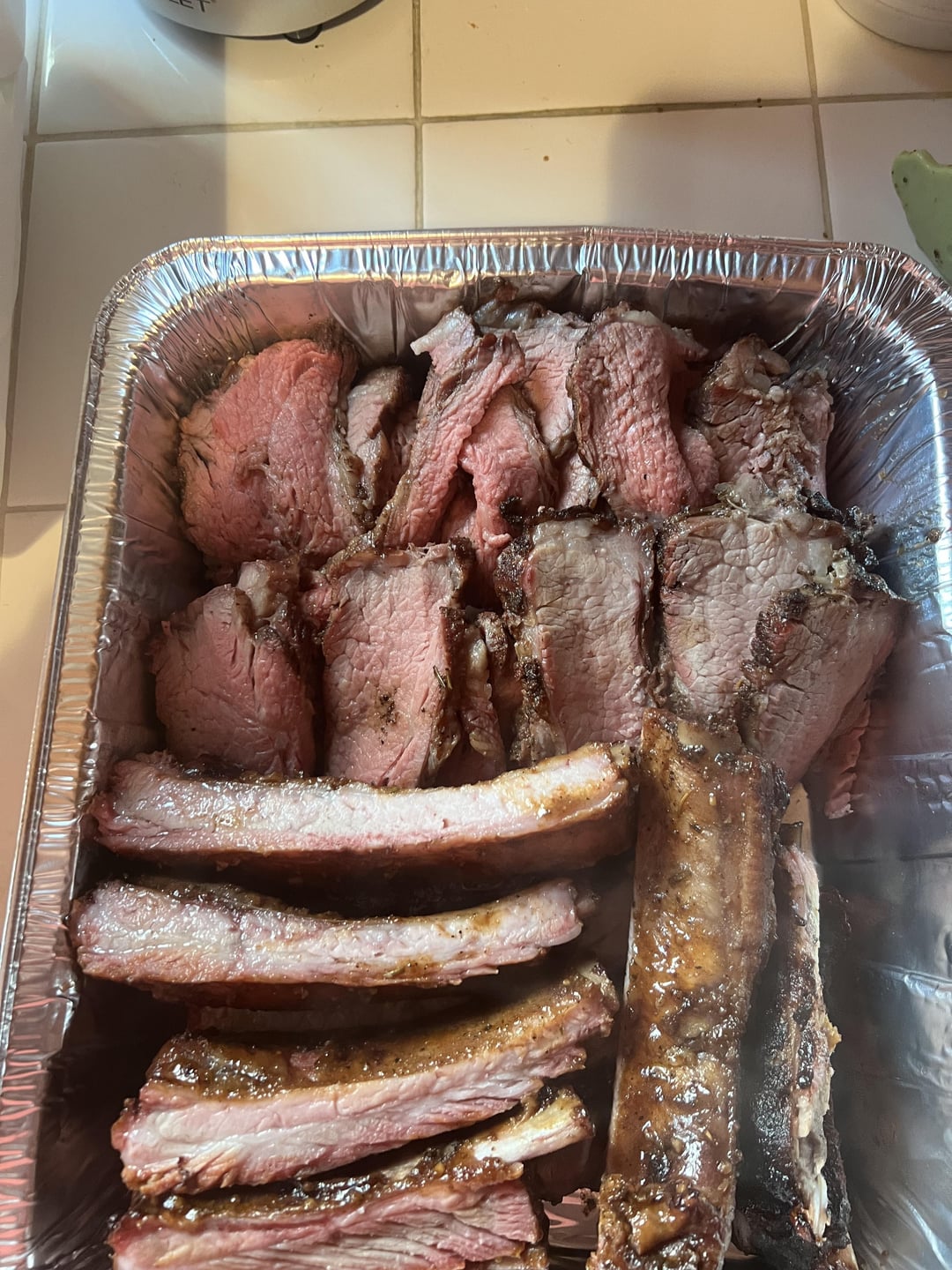 Tri Rib Meat Smoke Tri tip and pork ribs - Dining and Cooking
