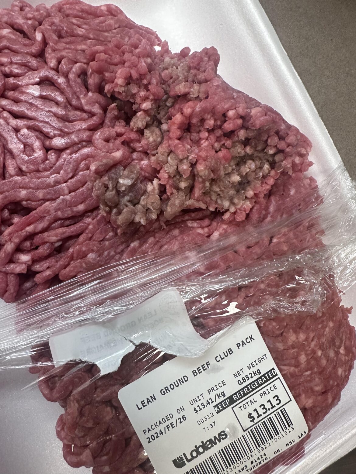 Is this ground beef good? Why is it brown?
