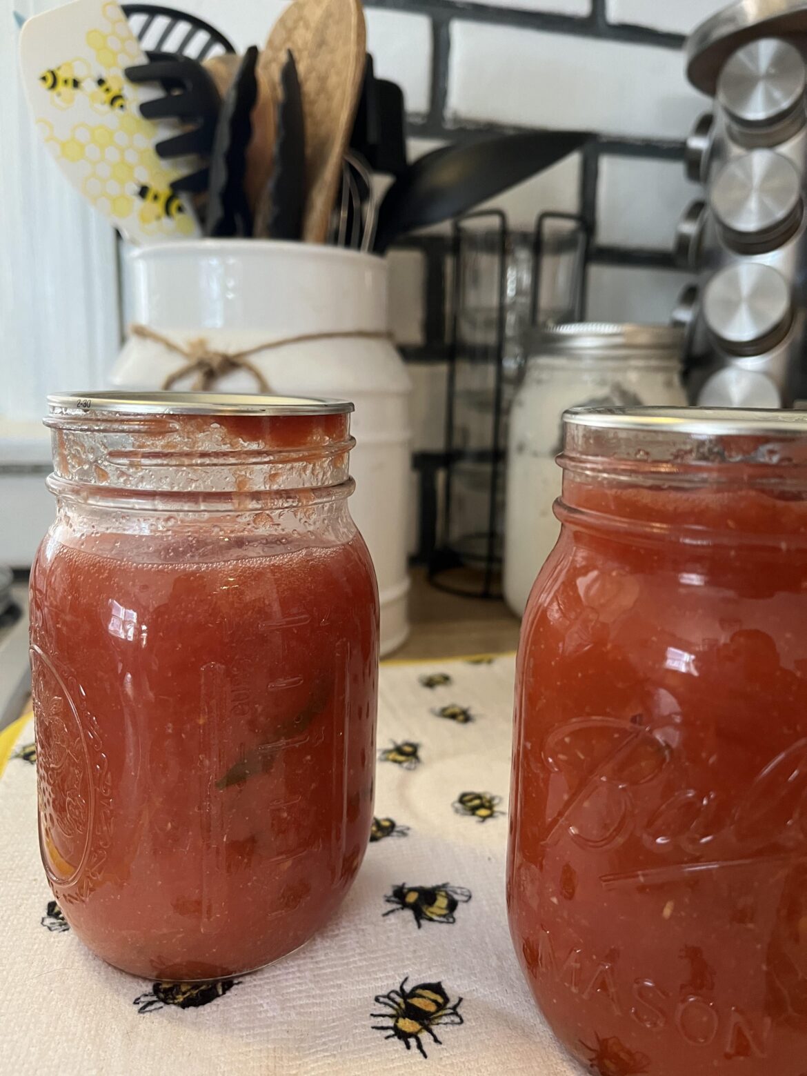 After water bath tomato sauce went way below headspace is it safe?