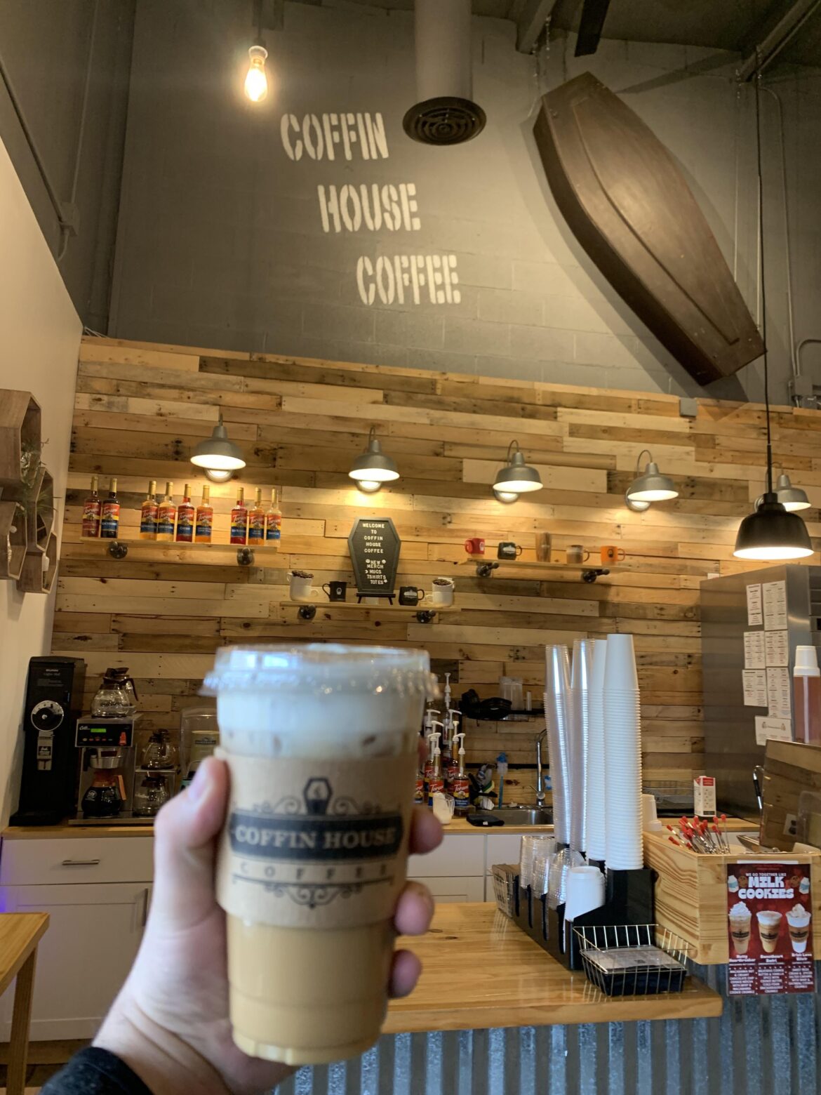 Cafe in the back of a funeral home