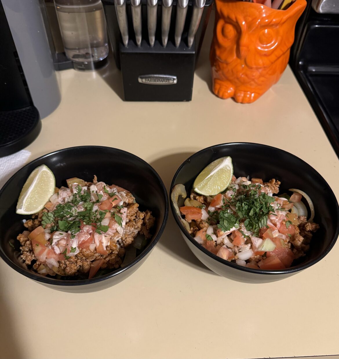Saucy Pork Burrito Bowls