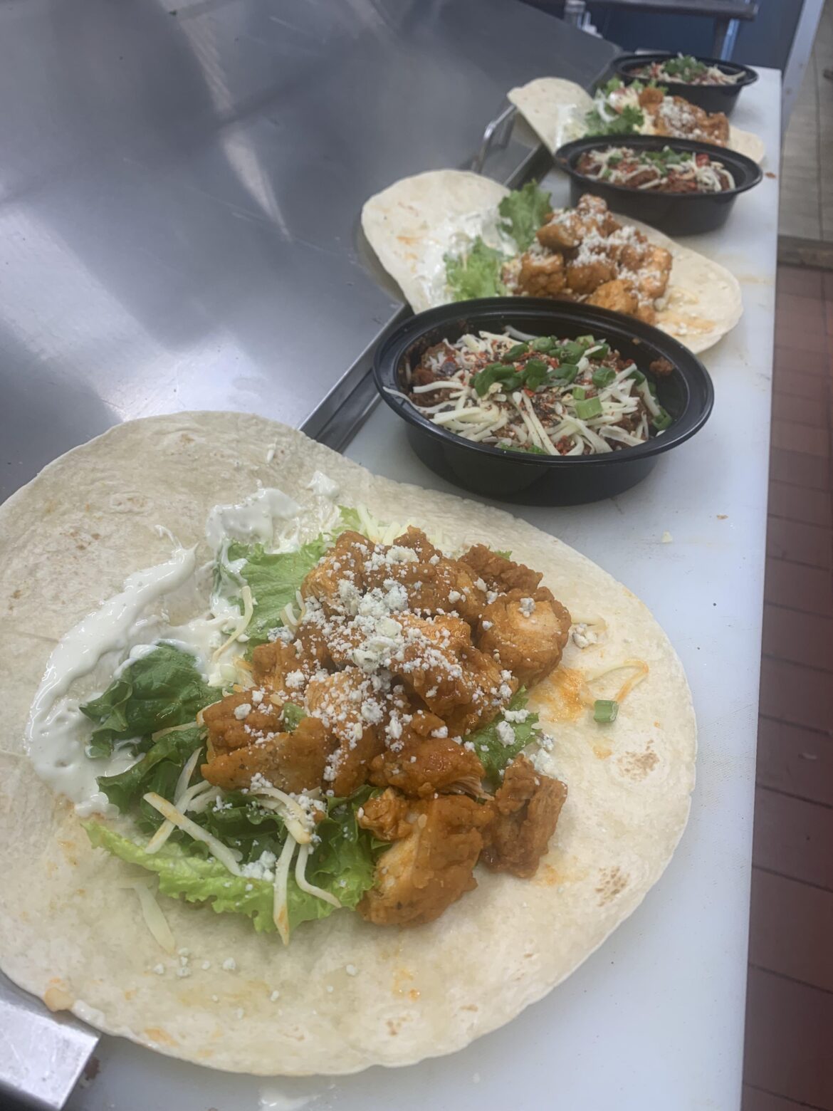 My kitchen staff eating good tonight!