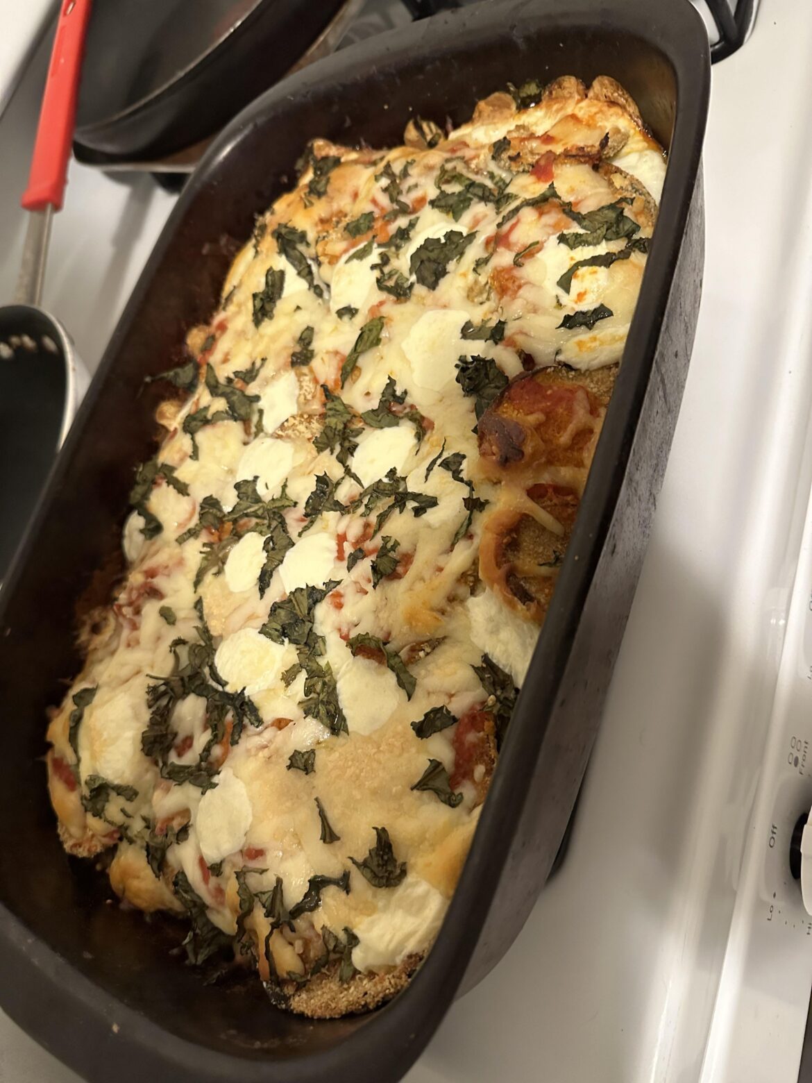 Eggplant Parmigiana for dinner