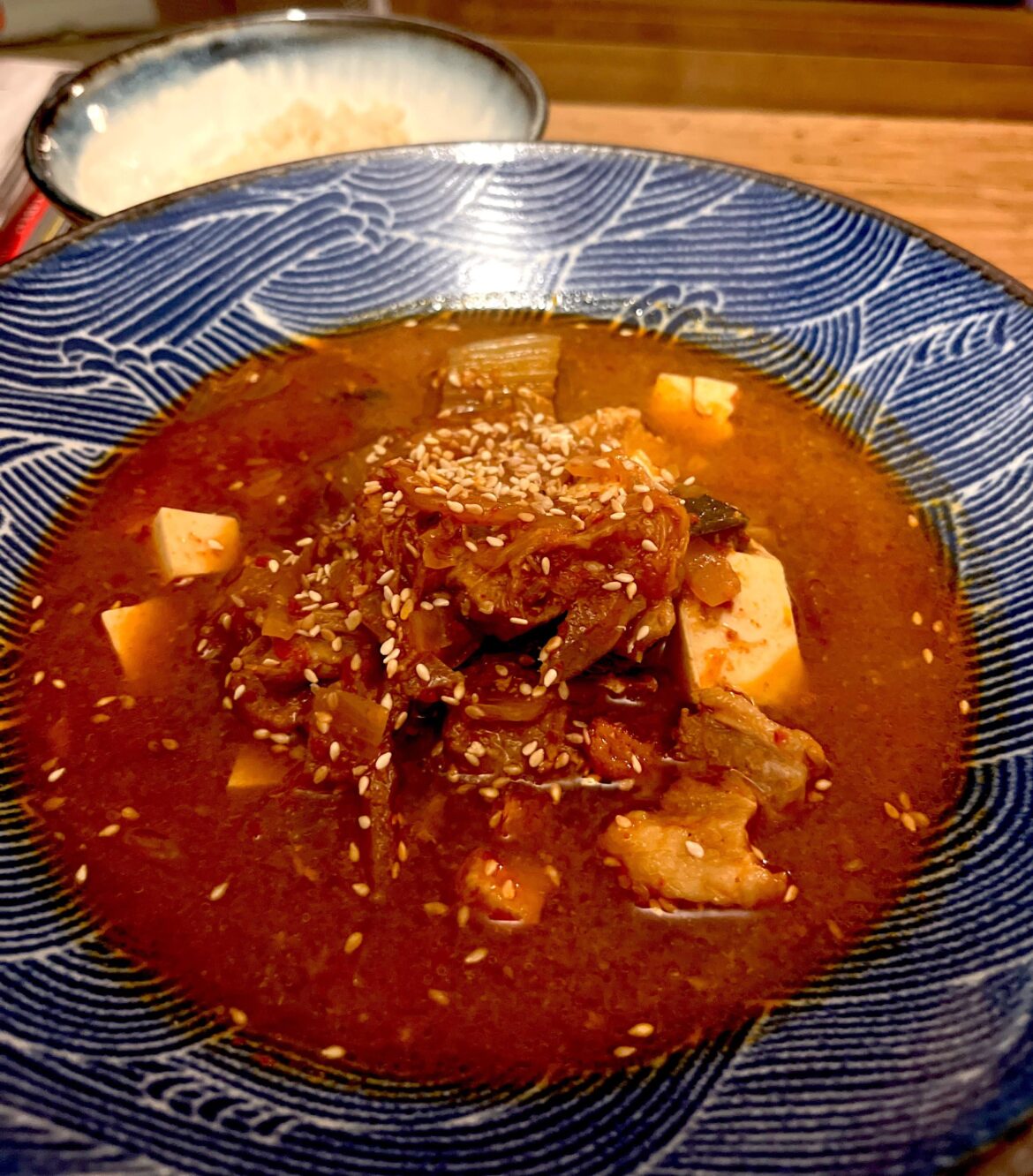 First attempt at kimchi jjigae