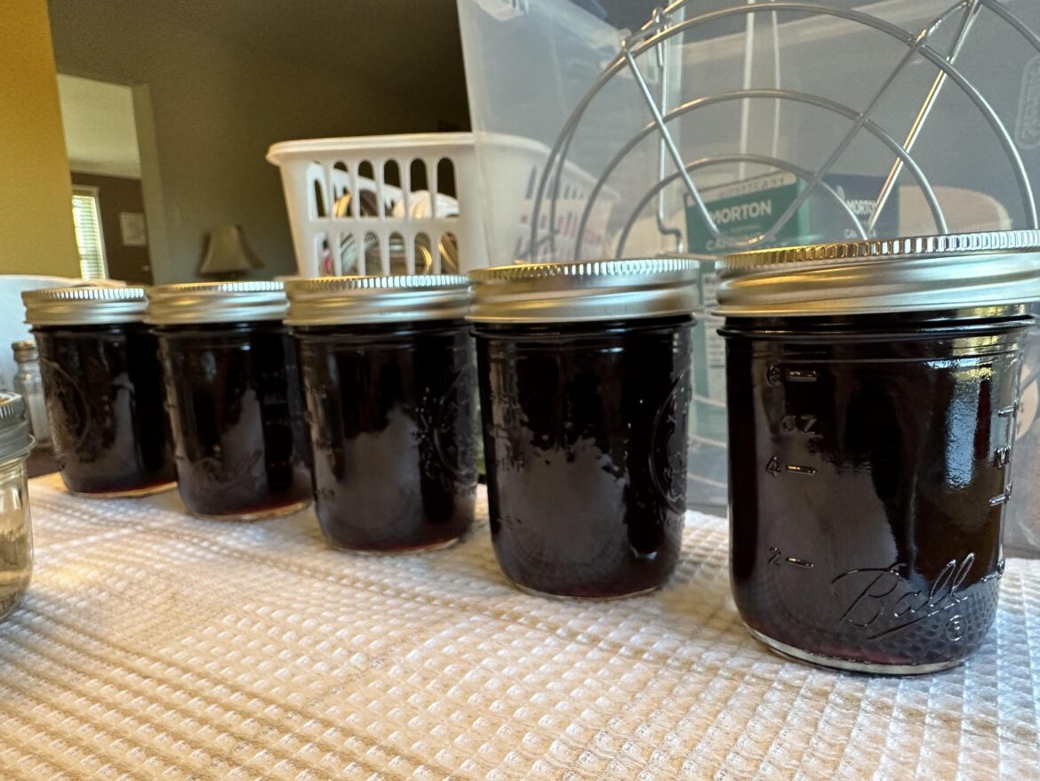 Celebrating my first canning today!