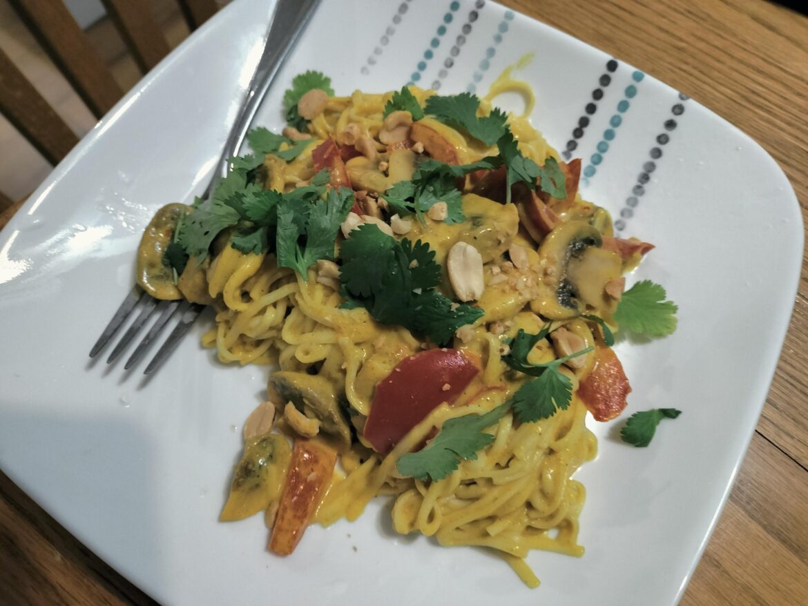 Vegan curry stirfry