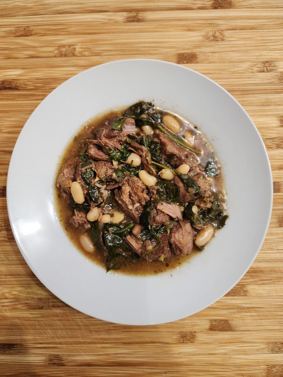 Beef, Bean & Spinach Stew