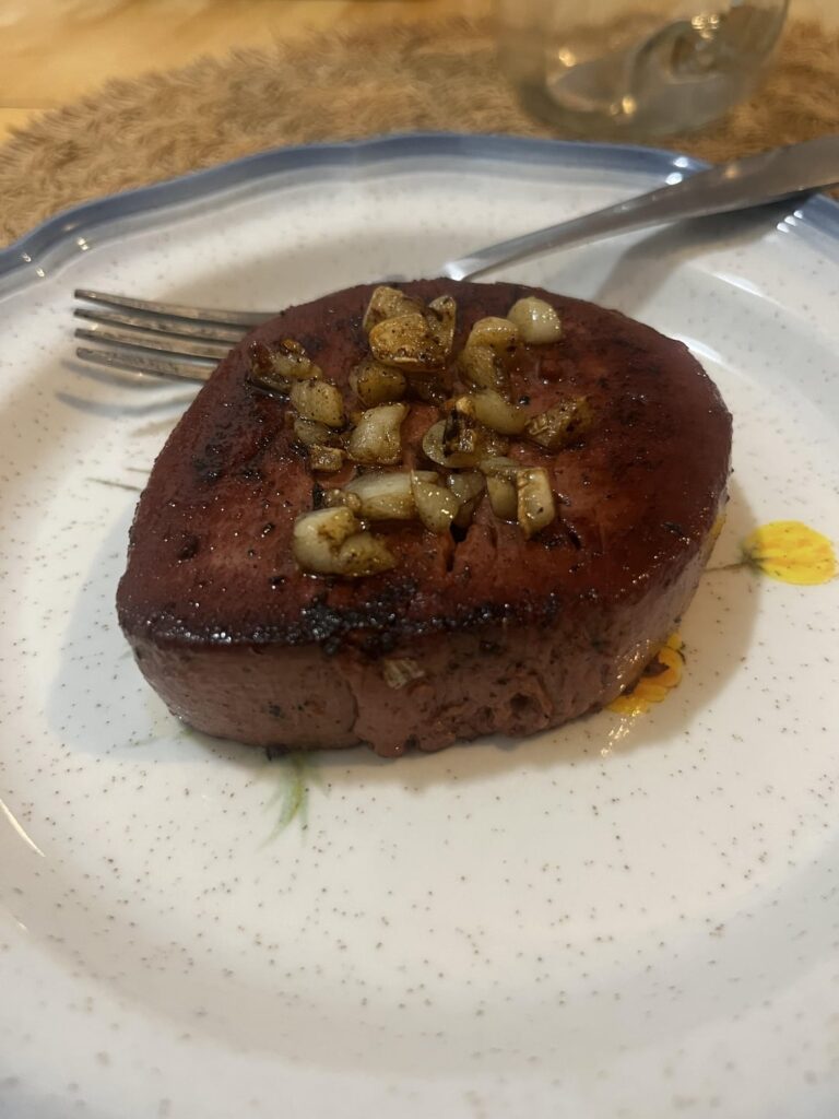 Trying out the meati mushroom steam