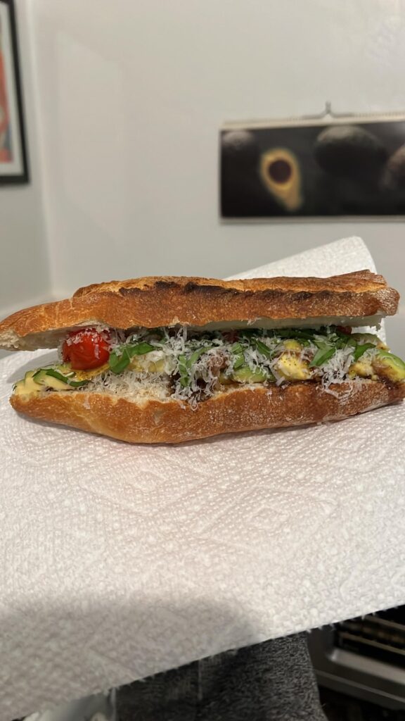 Security guard doesn’t like vegetarian sandwiches so hopefully I can change his mind. Security guard doesn’t like vegetarian sandwiches so hopefully I can change his mind.