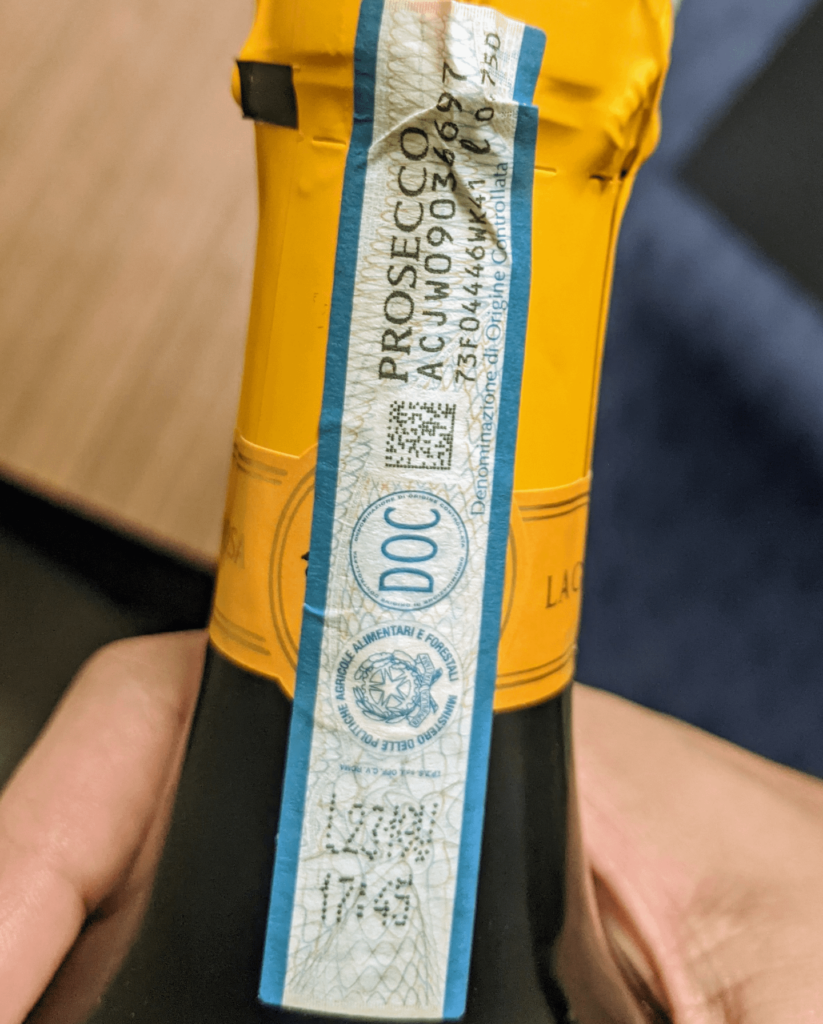 Sovereign Code Label What do these numbers and codes on this prosecco label mean? - Dining ...