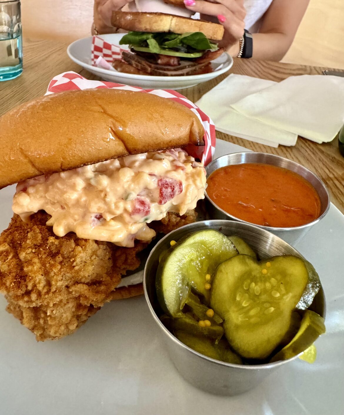Fried chicken sandwich from All Day Baby