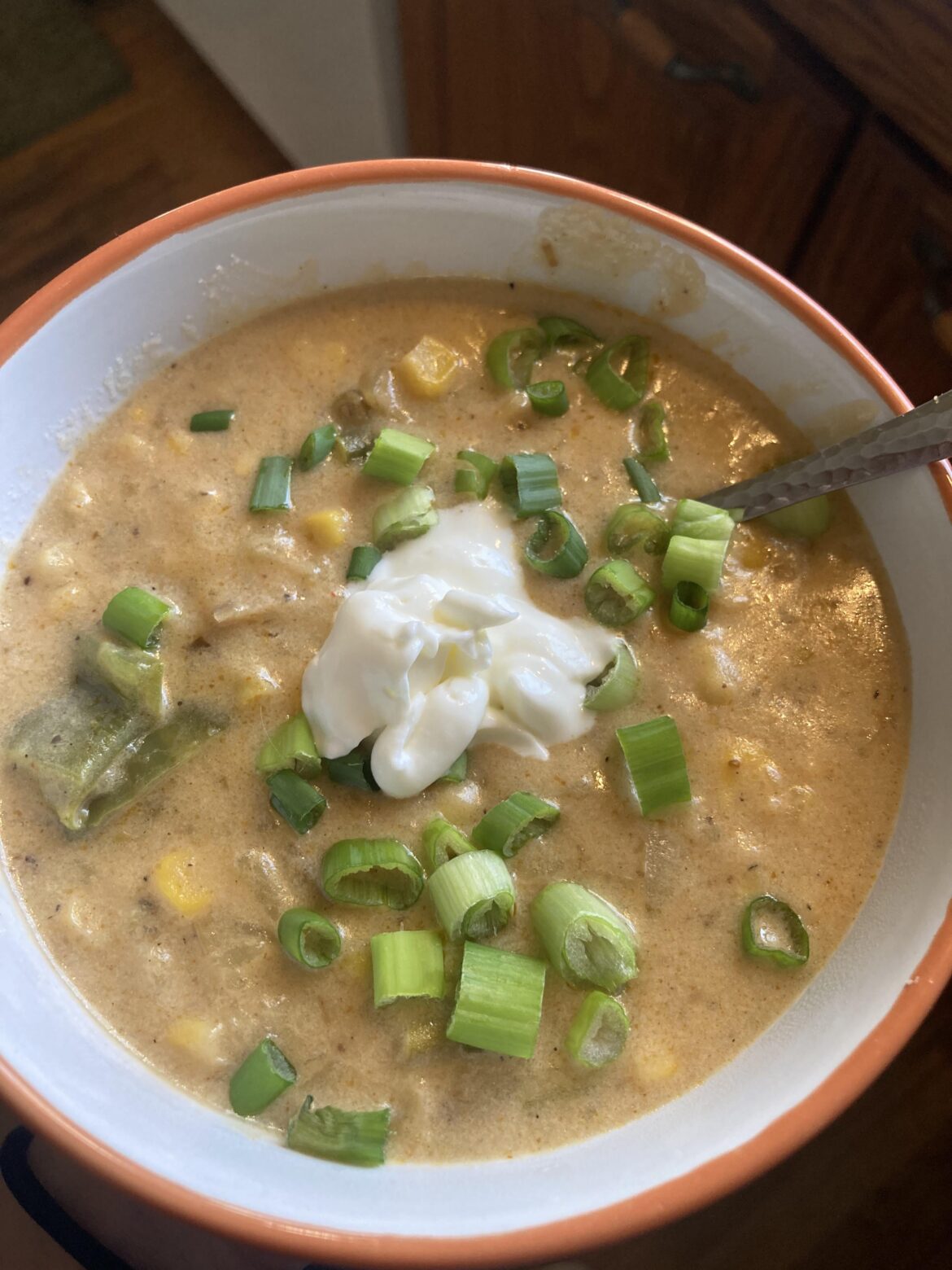 Corn and Green Pepper Chowder