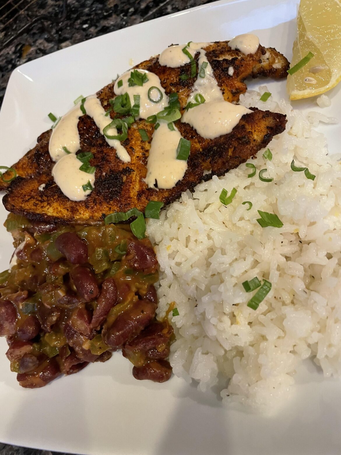 Cajun style blackened tilapia