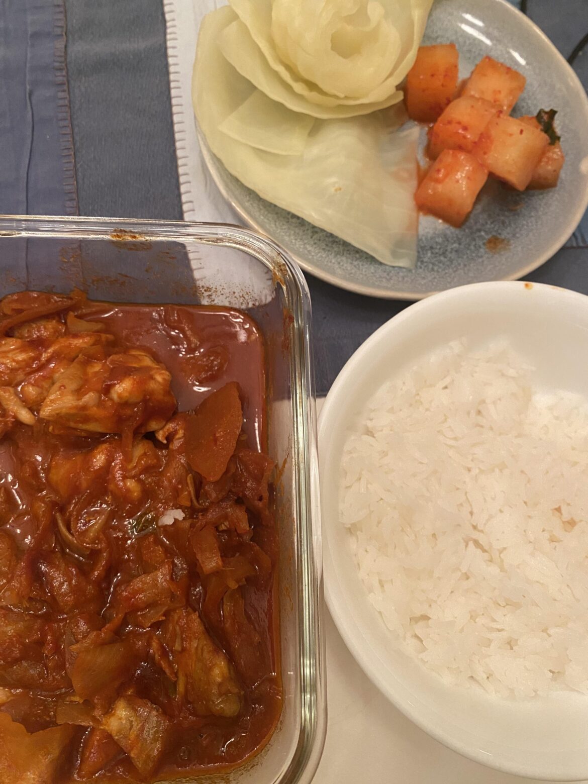 Dakgalbi following Paik Jong Won's recipe