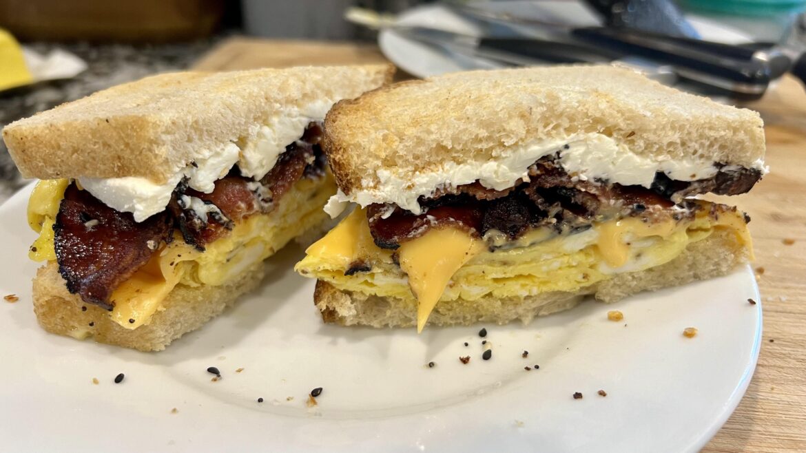 Bacon, egg and cheese this morning