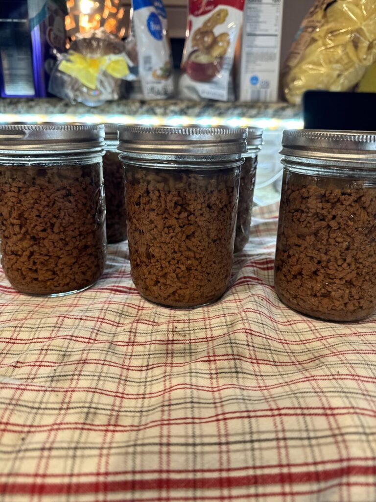 My maiden voyage! Ground beef!