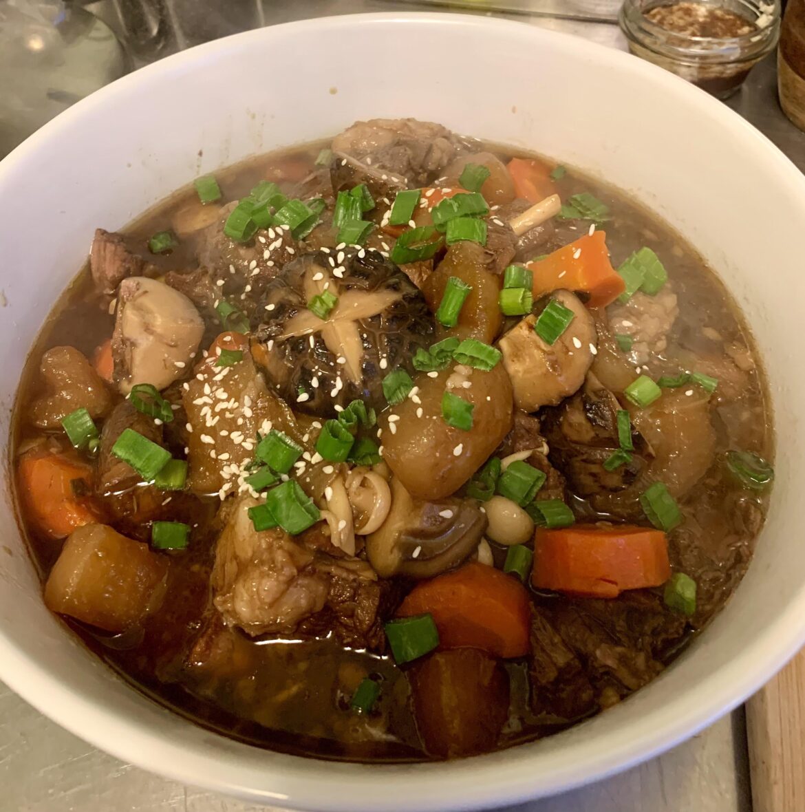 I made 갈비찜 for the first time; took over 5 hours but it was worth it!