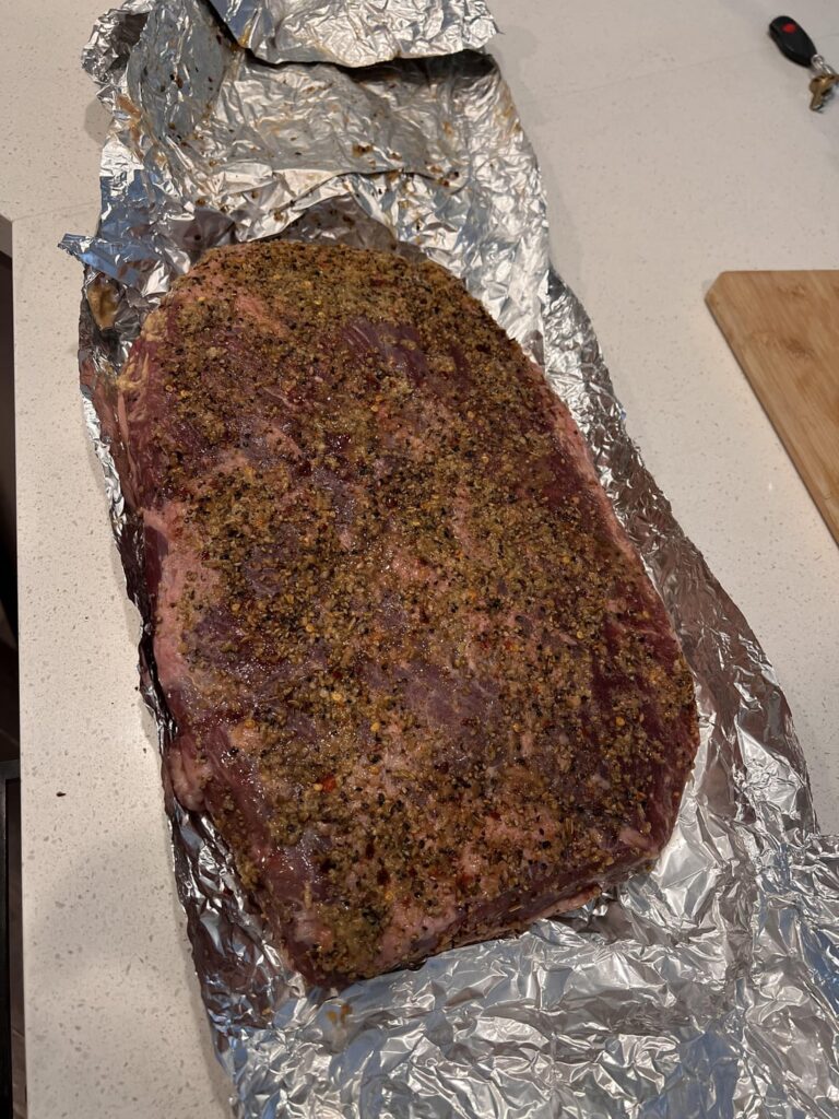 5 lb brisket. First time ever using a crock pot