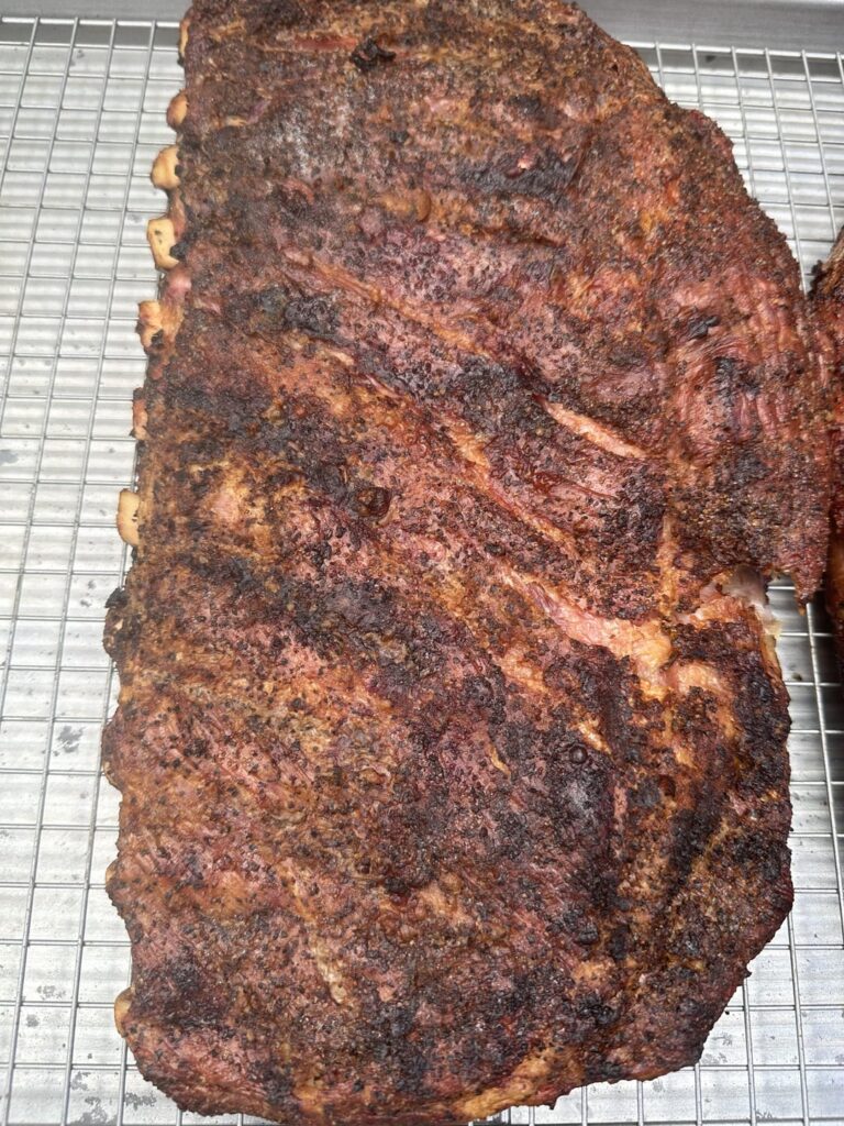 Direct heat chicken and ribs